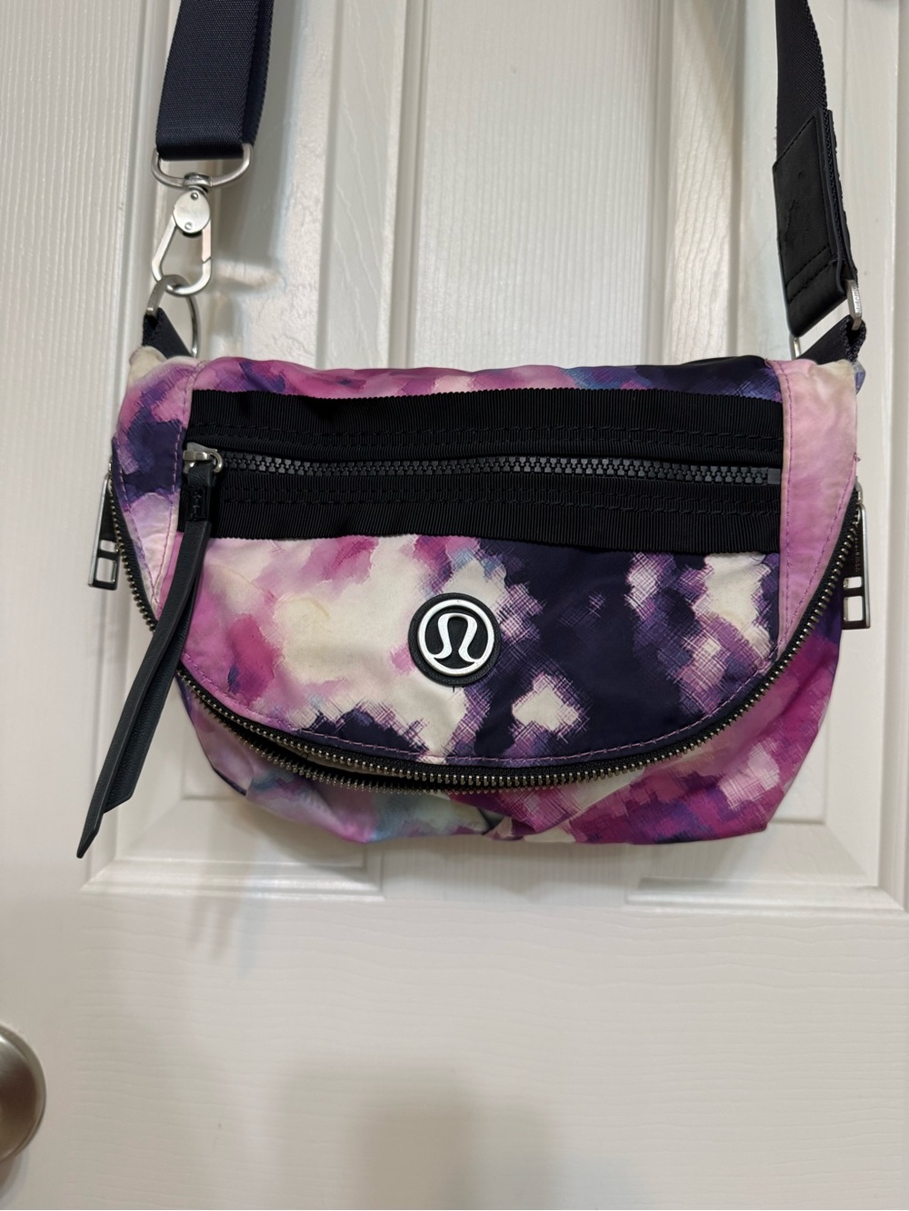 lululemon athletica Pink and Purple Tie-Dye Crossbody Bag